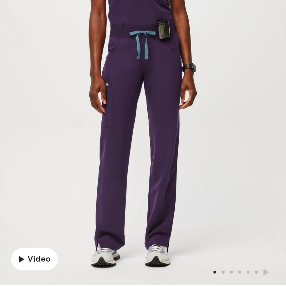 Figs Purple Tapered Leg Pants